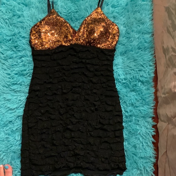 Colombian vintage Flamingo sequin mini dress - Picture 3 of 6